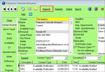 Person Record