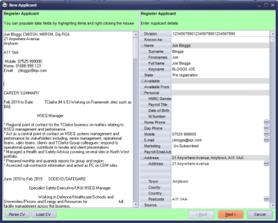Parsed CV Parsed CV