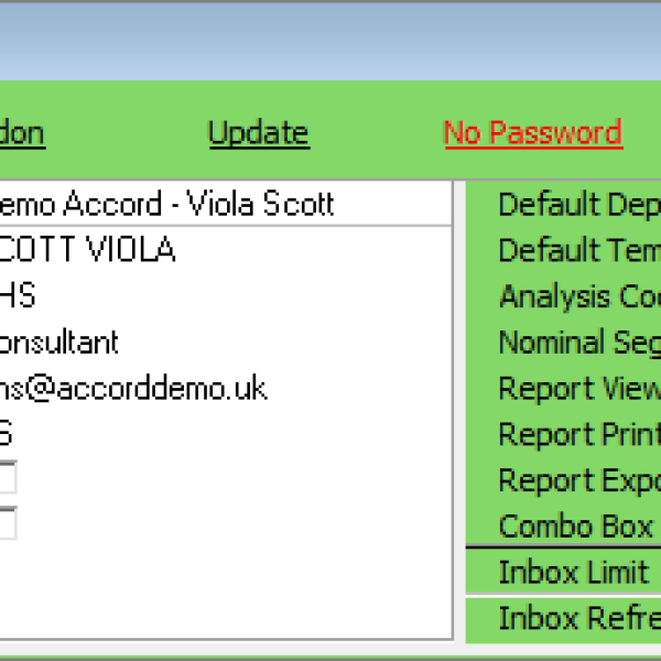 Inbox User settings Inbox User settings