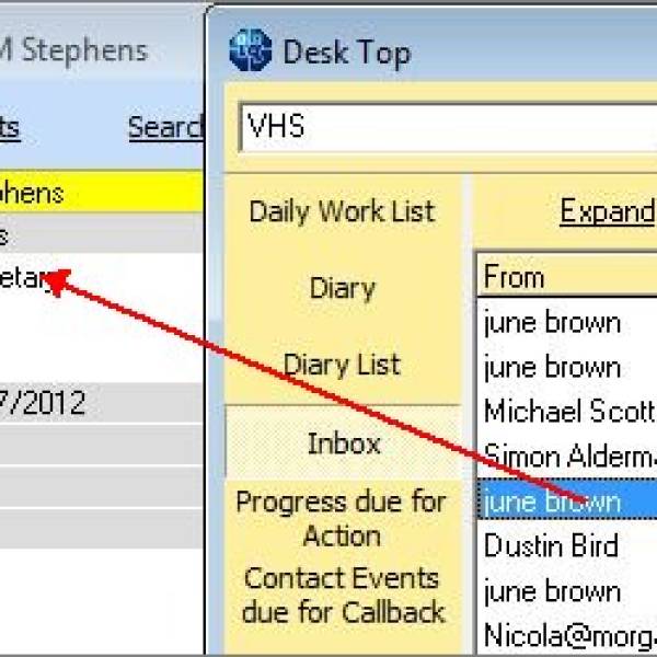 Attaching an email to a Vacancy Attaching an email to a Vacancy